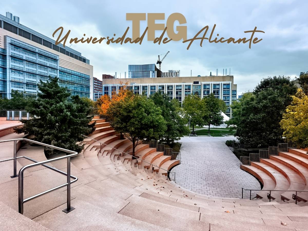 Vista de la Universidad de Alicante, lugar donde los estudiantes desarrollan sus Trabajos de Fin de Grado.