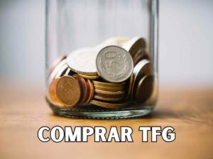 Representación visual del costo y aspectos económicos relacionados con la compra de un Trabajo de Fin de Grado (TFG).