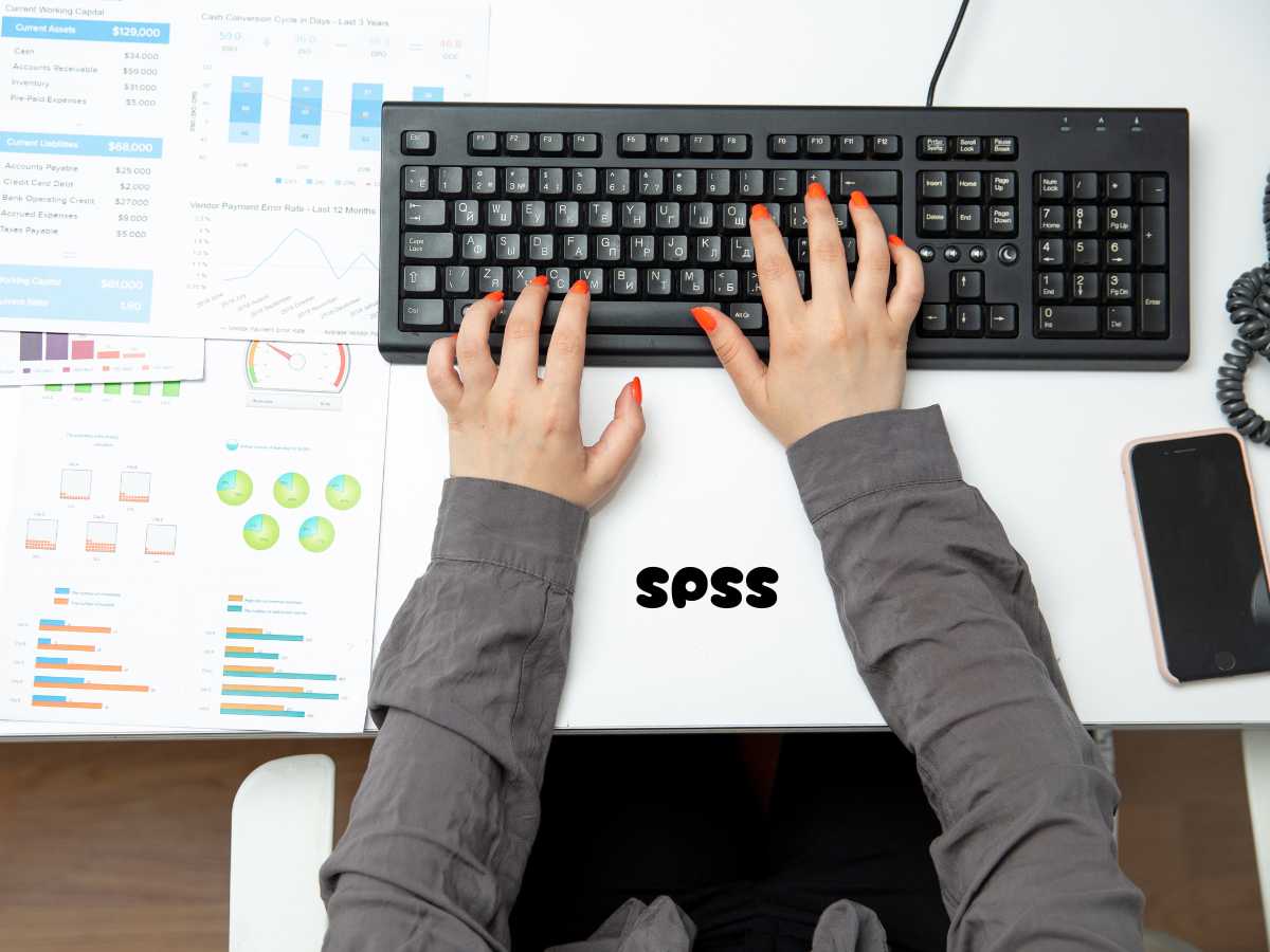 Uso de SPSS para análisis estadístico en un TFG con gráficos y tablas en pantalla